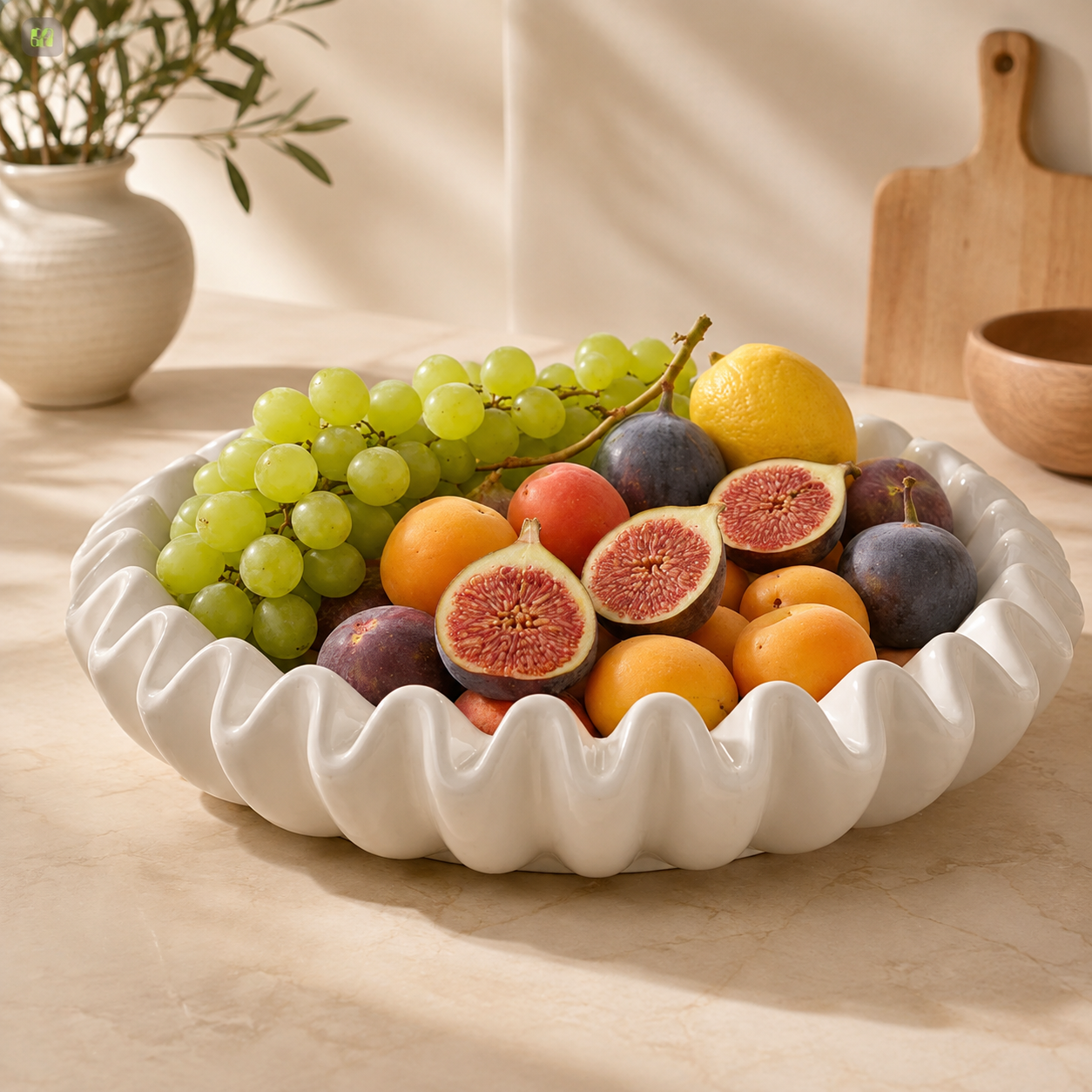 Frutero Decorativo Ondulado