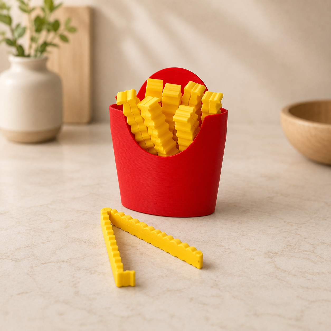 Sujeta Bolsas Papas Fritas