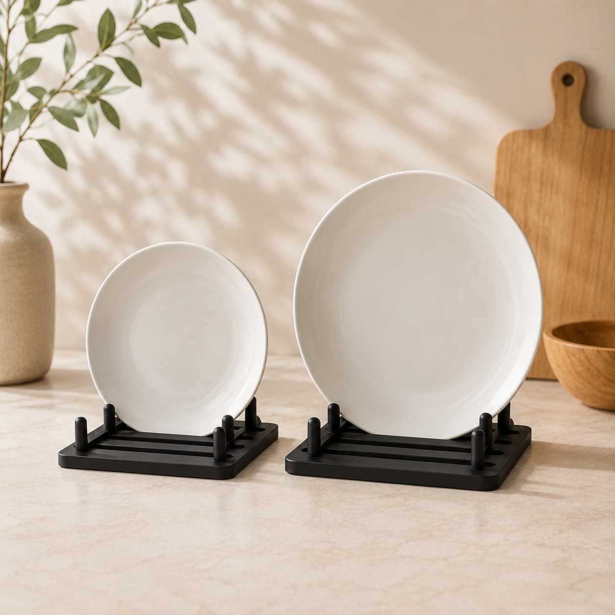 Soporte vertical para platos