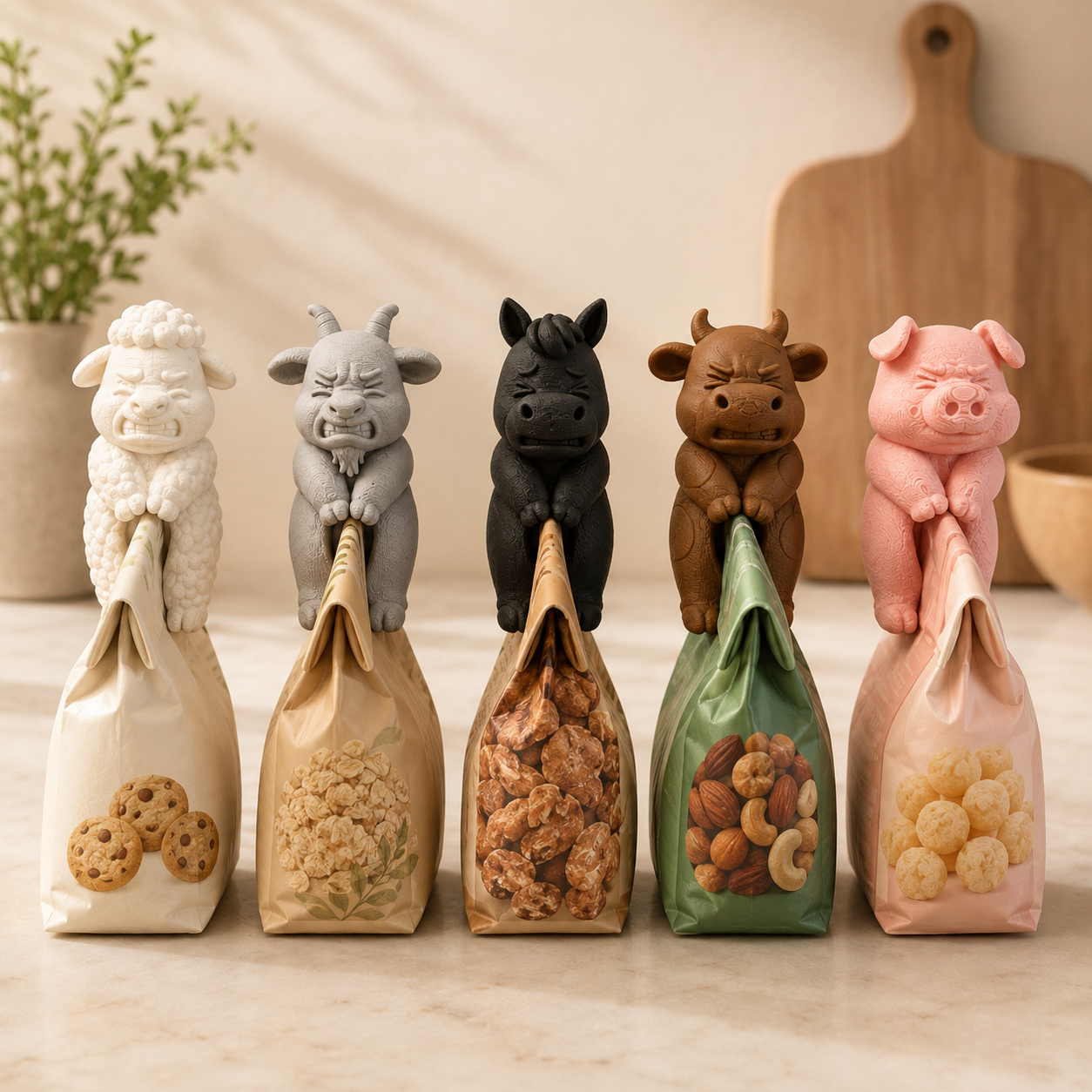 Clips para Bolsas de Animales