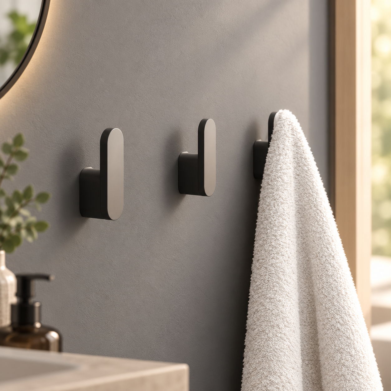 Ganchos Minimalistas de Pared
