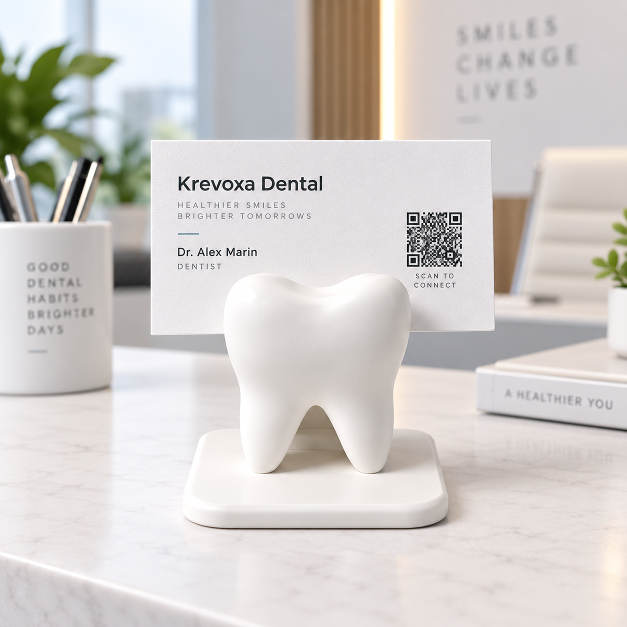 Porta Tarjetas Dental