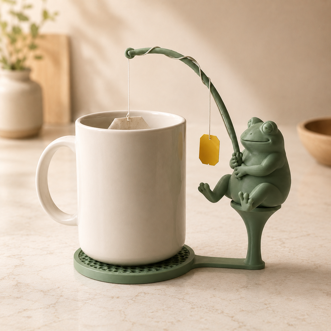 Soporte Para Té Rana Pescadora