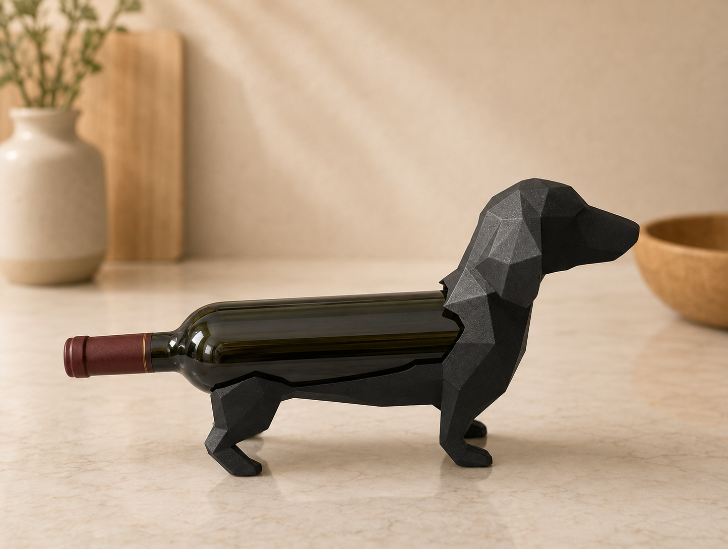 Porta Botella de Vino de Perro